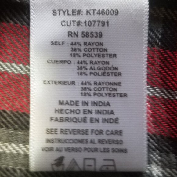 KUT from the Kloth Long Sleeve Plaid Flannel Button Down Shirt - Picture 5 of 13